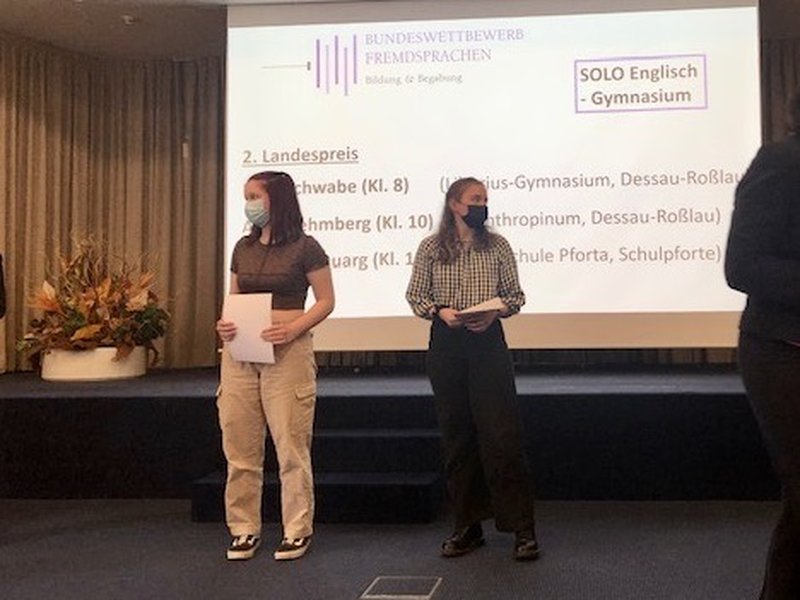 Titelbild für Beitrag: Preisträgerin im Bundeswettbewerb Fremdsprachen 2022