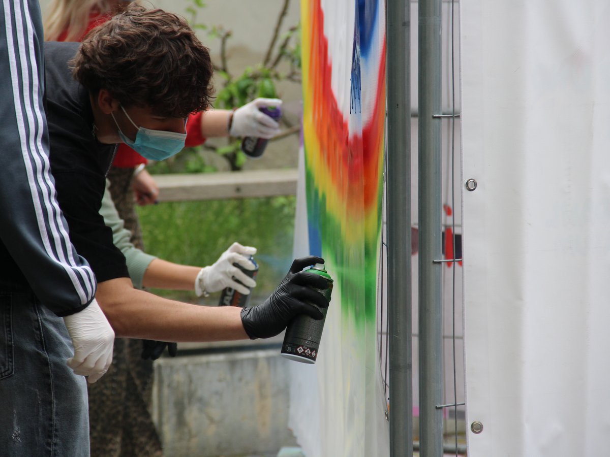 Titelbild für Beitrag: 11. Mai Graffiti-Workshop für Demokratie