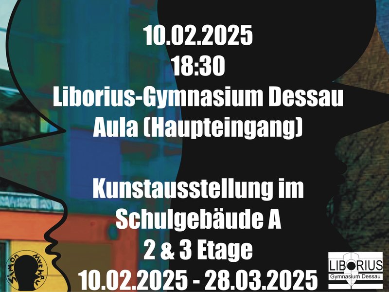 Titelbild für Beitrag: Menschsein und Lyrik Simon Muchau – Vernissage am Liborius-Gymnasium Dessau