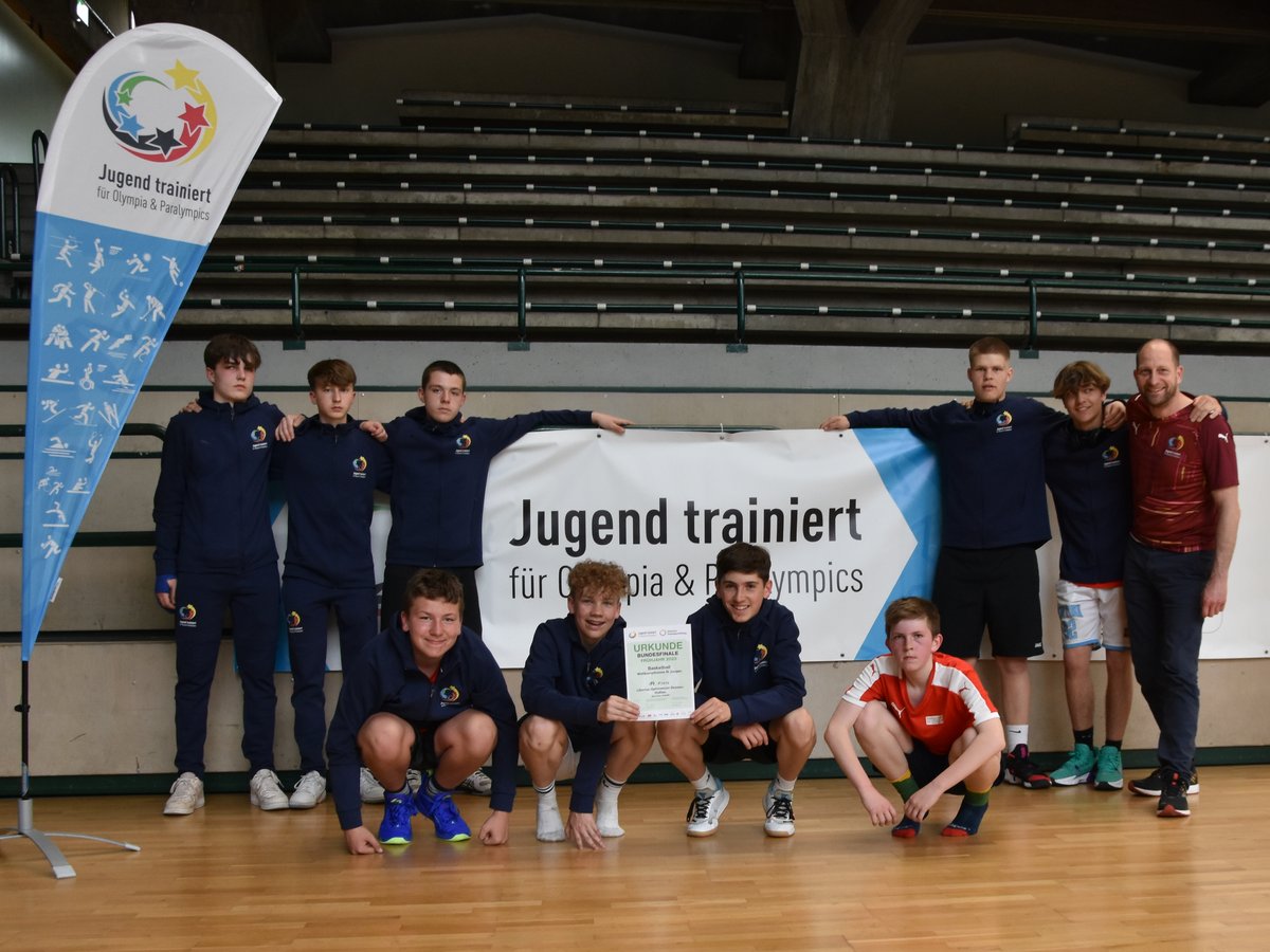 Titelbild für Beitrag: Basketballer im Bundesfinale von "Jugend trainiert für Olympia"